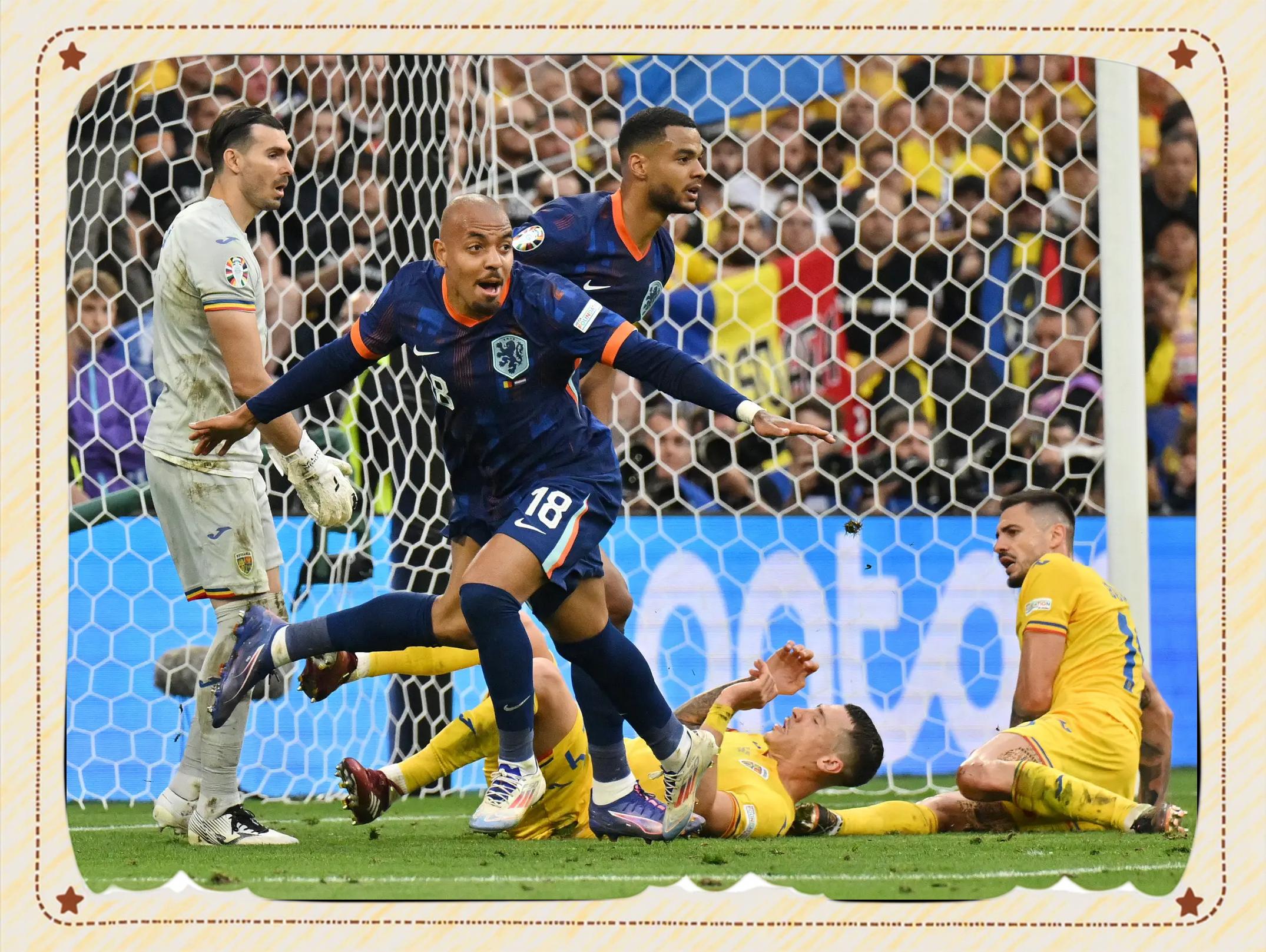 荷兰以-的比分战胜北爱尔兰在欧预赛比赛中